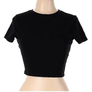 Classic Black Women's Crop Top
